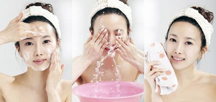 Korean face care cleaning